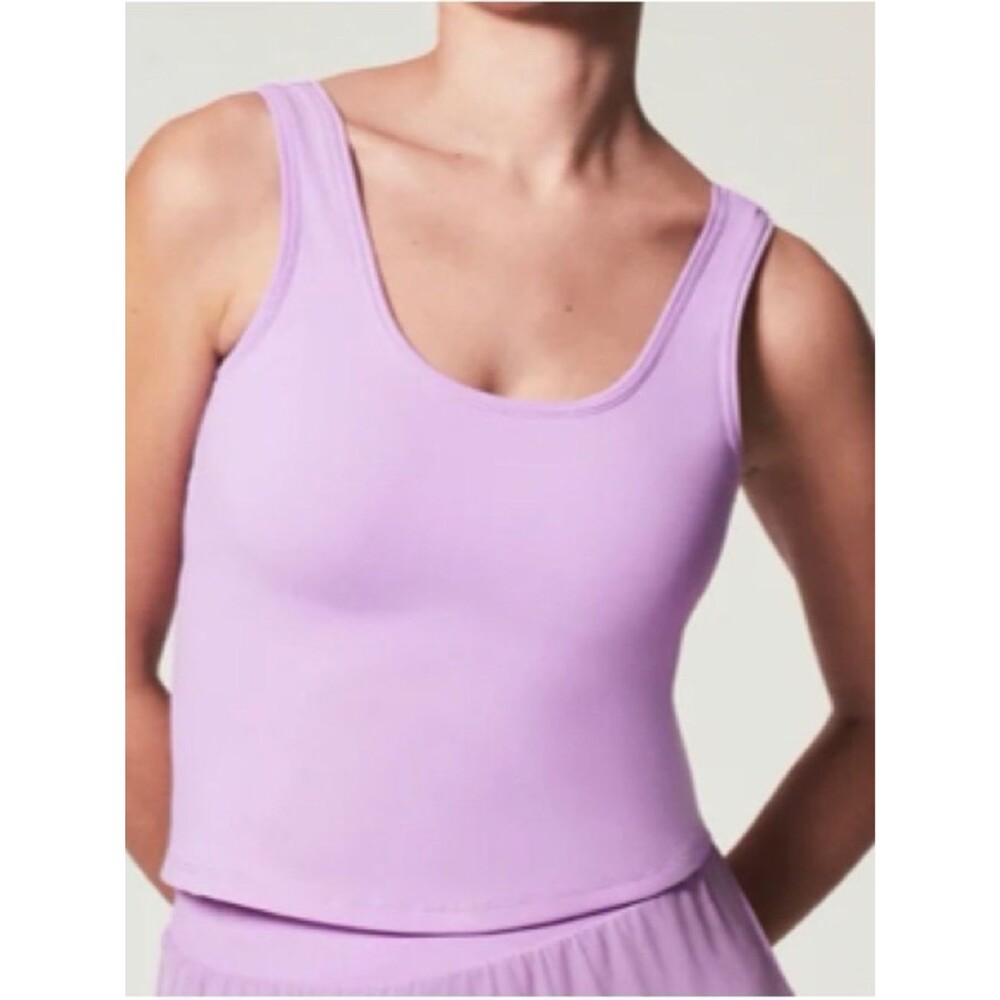 Spanx The Get Moving Fitted Tank In Lavender Lust Size L